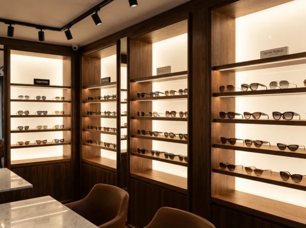 Luxury prescription sunglasses collection at City Optix including European designer frames