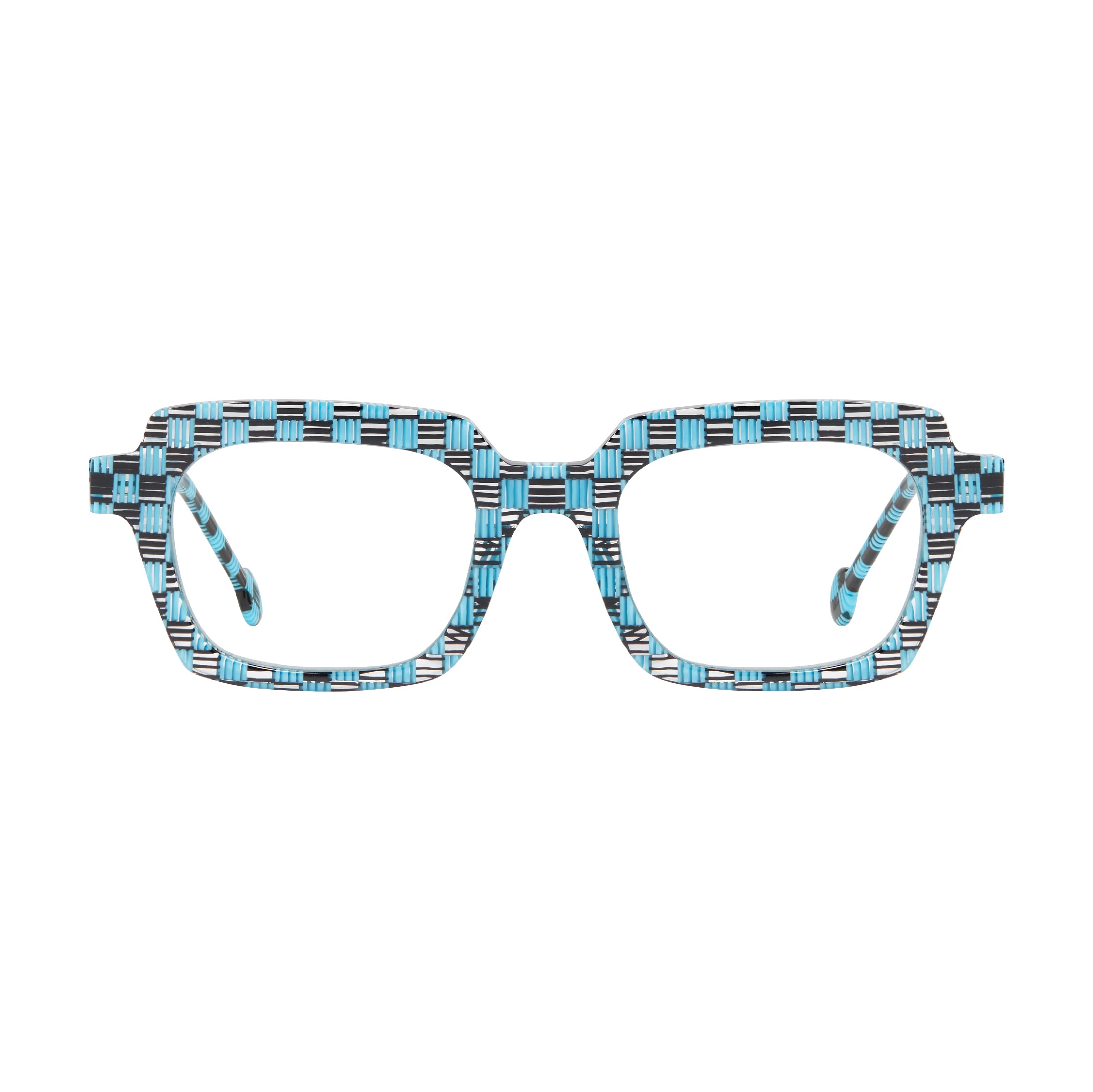 l.a.Eyeworks FAIRFAX optical frame in blue and black acetate