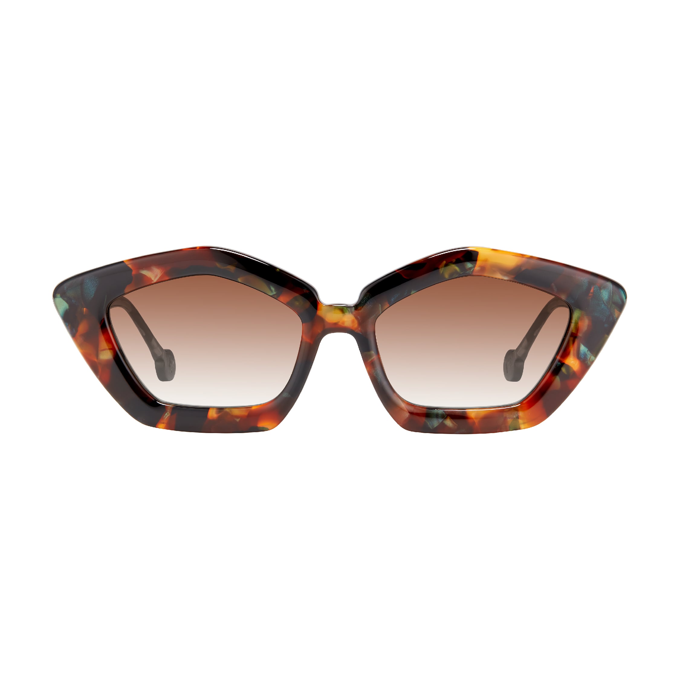l.a.Eyeworks POTLUCK acetate sunglasses in multicolor tortoise
